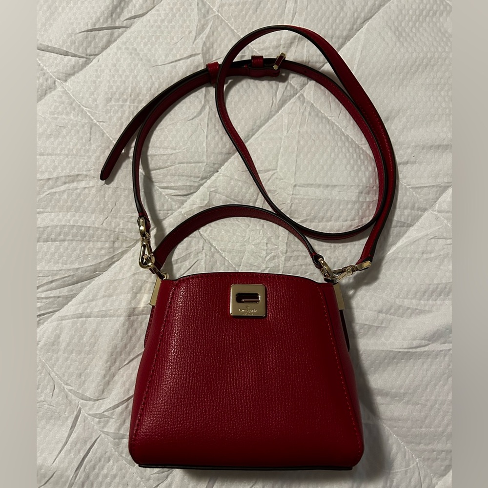 Kate Spade Red Leather Crossbody Bag